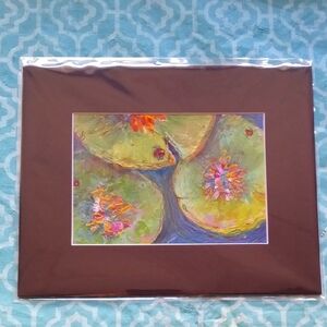 Art Hand Mixed Media Black Mat